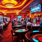 Experience the thrill of Samsonbet86 as players engage at vibrant casino tables filled with action and excitement.