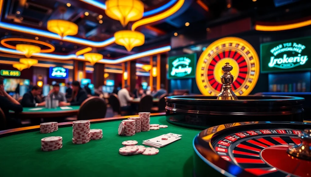 Experience thrills at the tables with https://rr88.auction/ as players enjoy poker and roulette in a vibrant casino.
