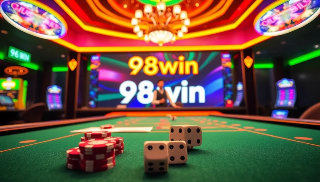 98win offers a thrilling online casino experience with vibrant tables and engaging gameplay.